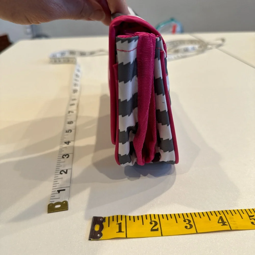 Thirty-One Pink and Gray Makeup Organizer
